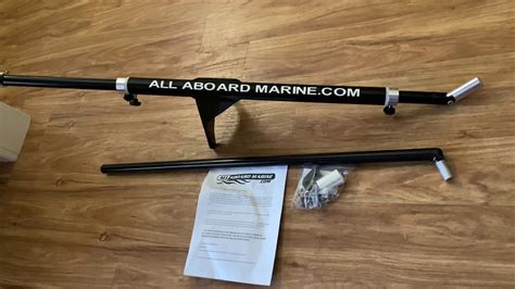 1 COMROD - AV60-BI 8' VHF Antenna with 7 Meter BI Cable. . All aboard marine transducer mount